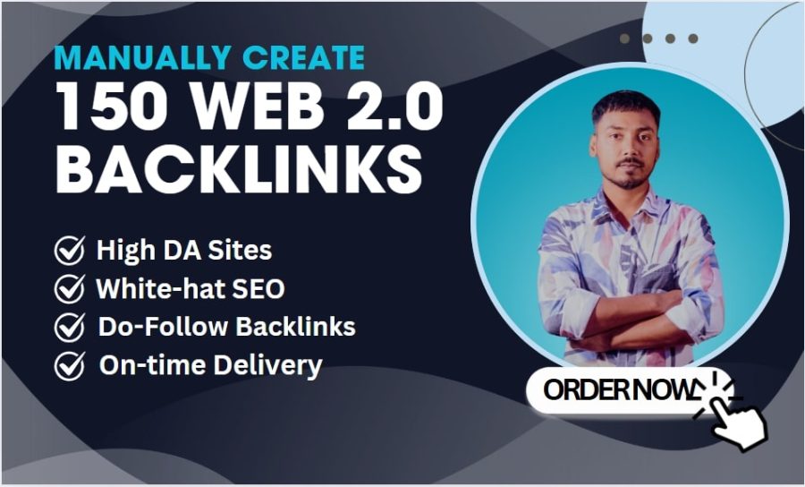 I will build 150 Quality Web 2.0 Backlinks to Boost Your Website