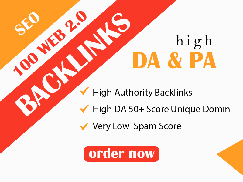 Get 100 web 2.0 backlink seo to rank of your brand website