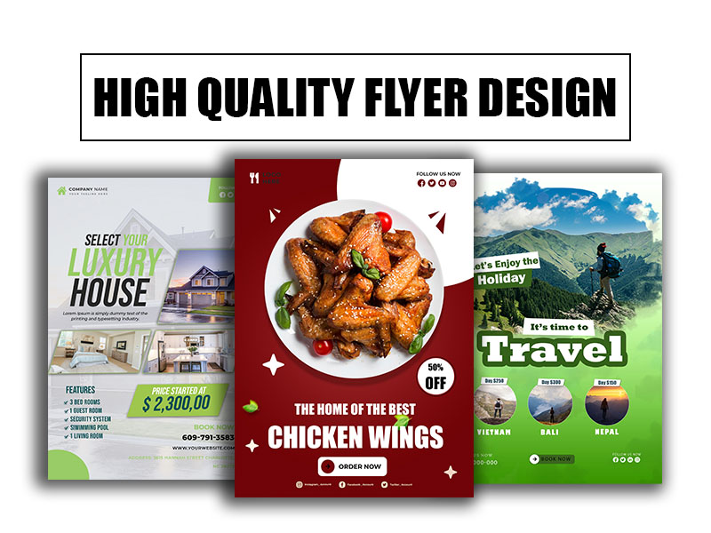 Custom & Eye-Catching Flyer Design For Business, Corporate & More