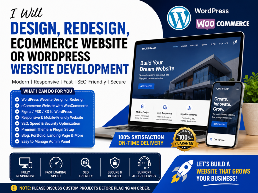 Design, Redesign, or Develop a Professional WordPress Website