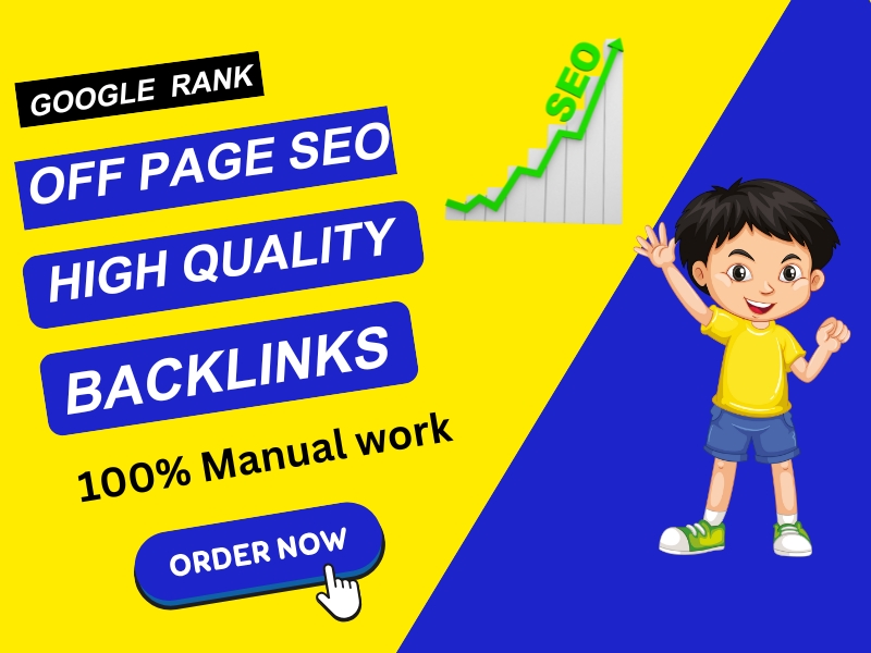I Will Provide OFF PAGE SEO Service High Quality Backlinks