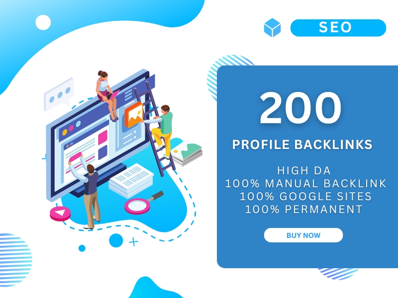 200 high authority SEO profile backlinks manually with high da authority backlinks