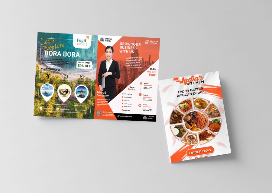 I will create a flyers design to promote your brand