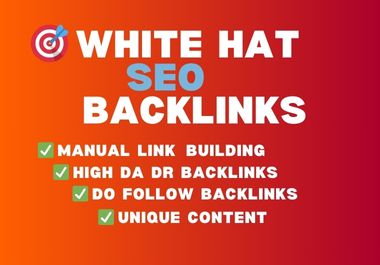 SEO 100 profile backlinks high da/dr authority link building service for website ranking
