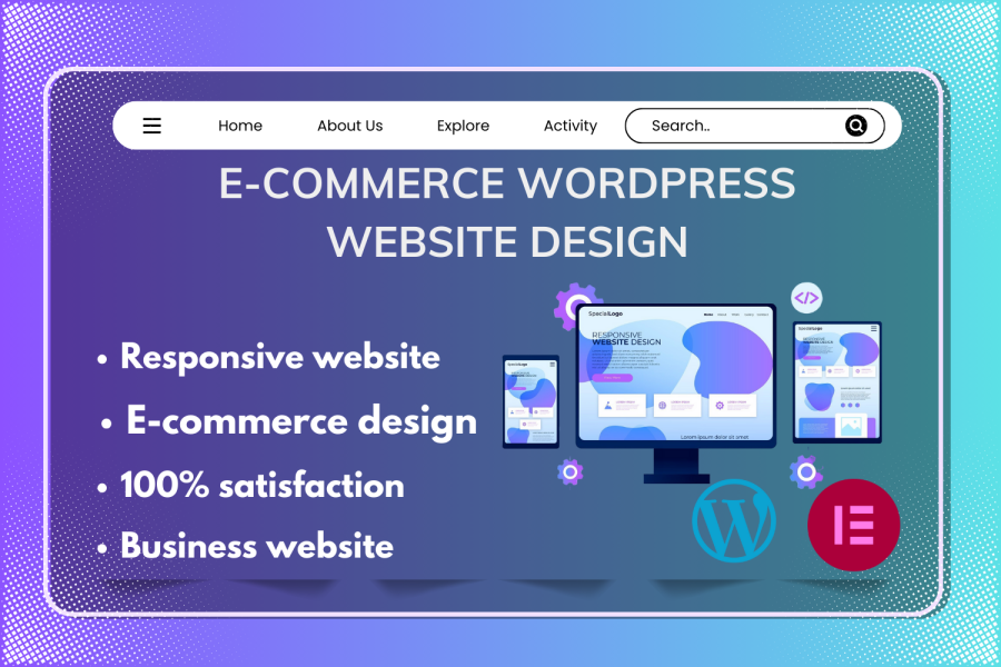 I will build, design WordPress website and customize responsive website design