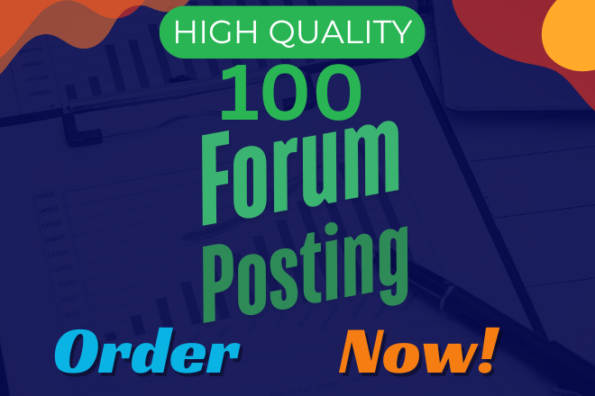 ✅ I will manually create high-quality forum posts for SEO backlinks