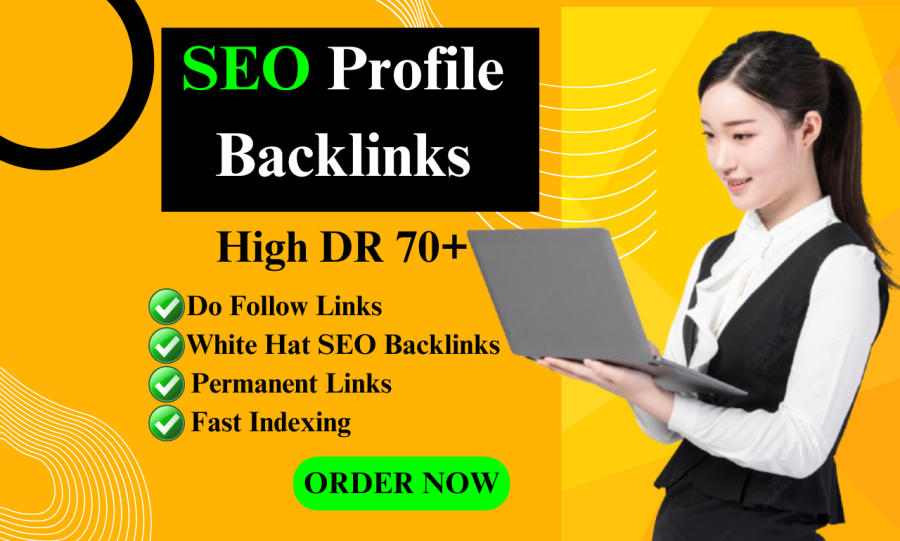 I will create High Authority SEO Profile Backlinks with DR 70+ For increased Traffic
