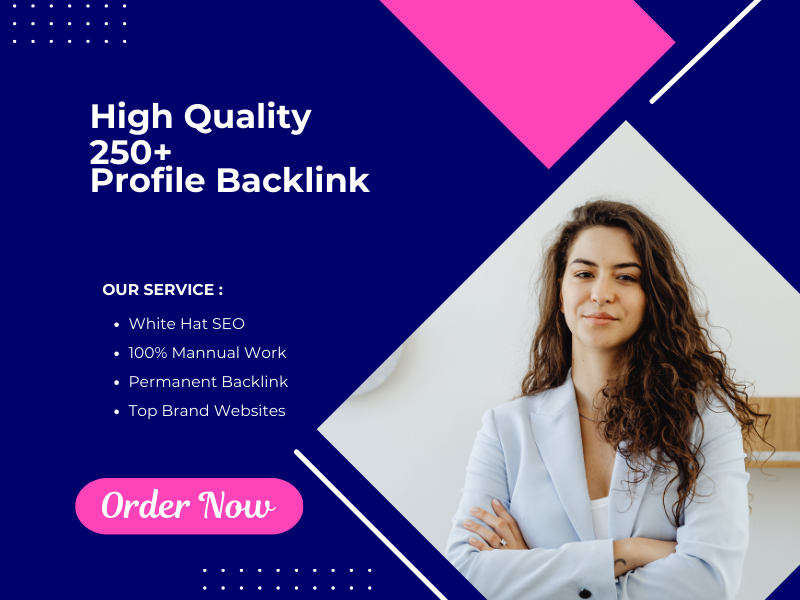 I will provide high-quality profile backlinks to boost your SEO