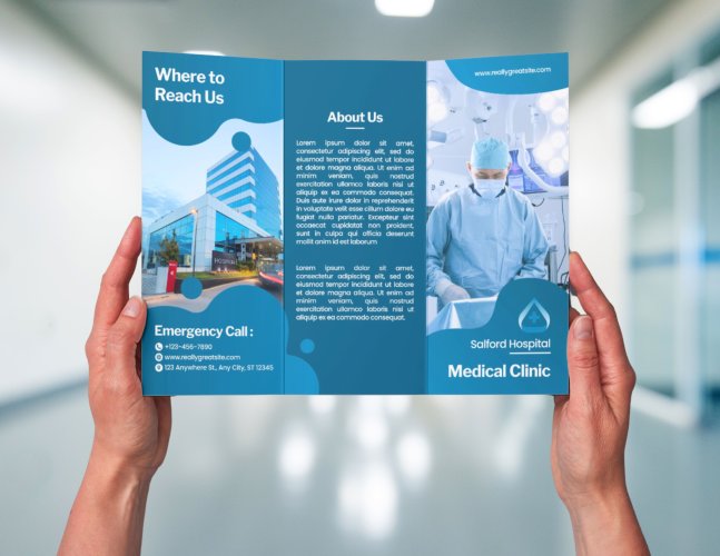 Professional Business Brochure In Your Hand