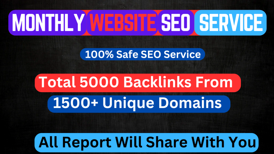 Monthly SEO Service For Website - Safe SEO Service 