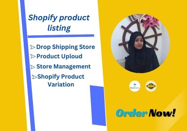 I will do website design and shopify product listing.
