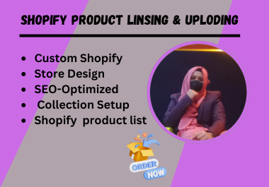I will do Product Listing, Uploading & Website Design