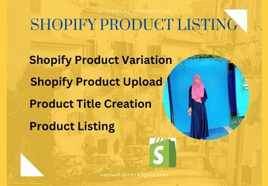 I will do a Shopify product listing 