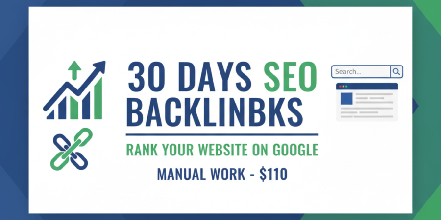 Rank Your Website on Google with 30 Days SEO Backlinks (Manual Work)