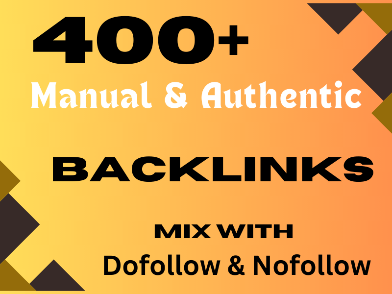 400+ High-Quality Backlinks | Manual & Authentic SEO Link Building