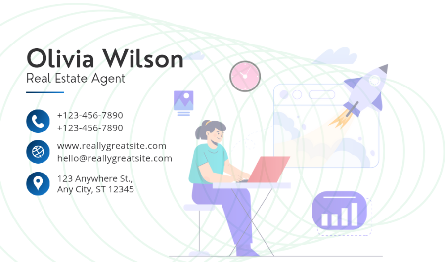I will create a business card.
