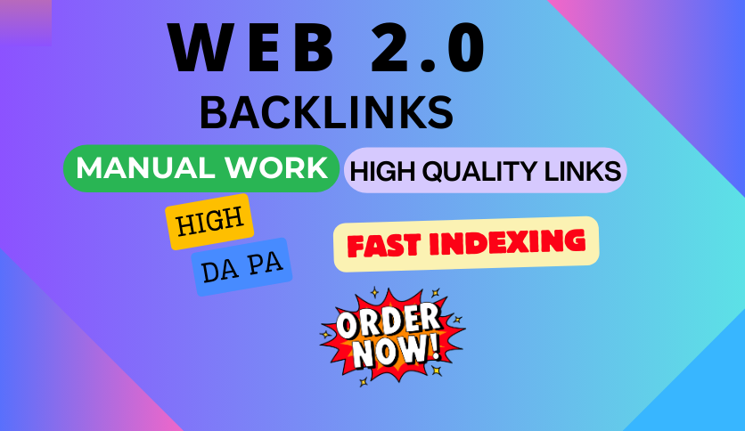 I Will Deliver 80 Powerful Web 2.0 Backlinks to Rank Your Website