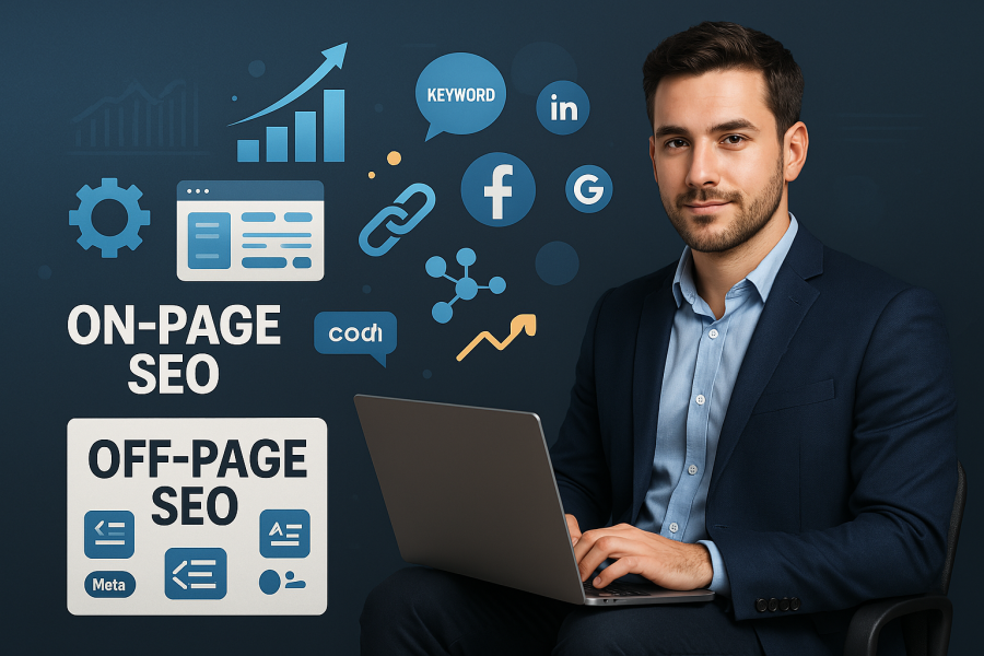 I will provide you ON-PAGE & OFF-PAGE SEO , with high quality backlink and on-page optimization. 