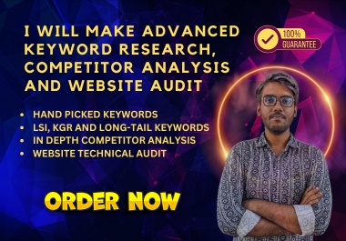 I Will Make Advanced Keyword Research, Competitor Analysis and Website Audit