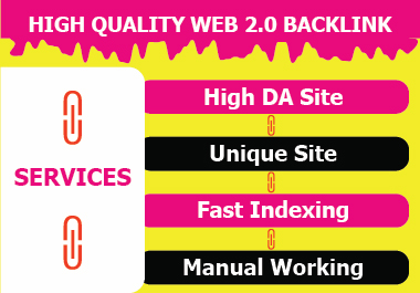 High Quality 100 WEB 2.0 Backlinks