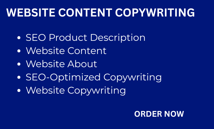 I will write seo optimized product description, seo website content, website copywriting