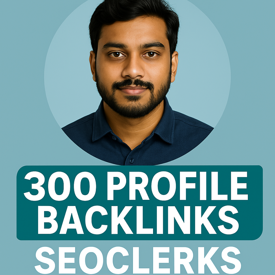 I will manually create 300+ profile backlinks from trusted high DA websites