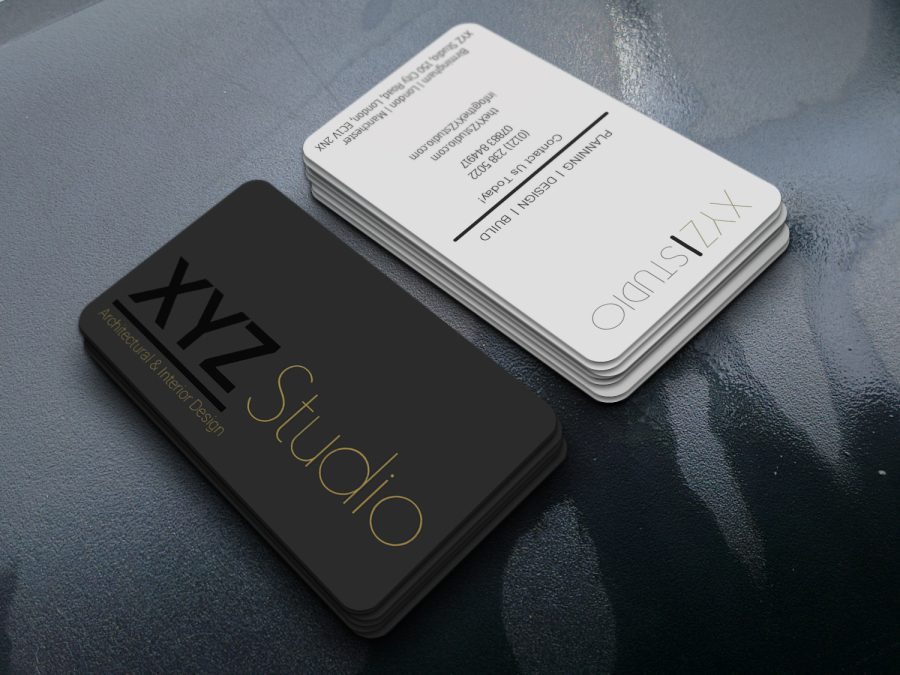 I will do simple modern business cards business card design