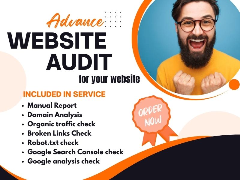 I will do advance website audit report for your website