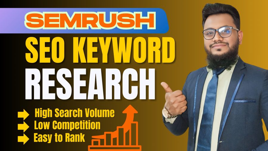I will do Advanced SEMrush, Ahrefs keyword research to grow your website and competitor analysis