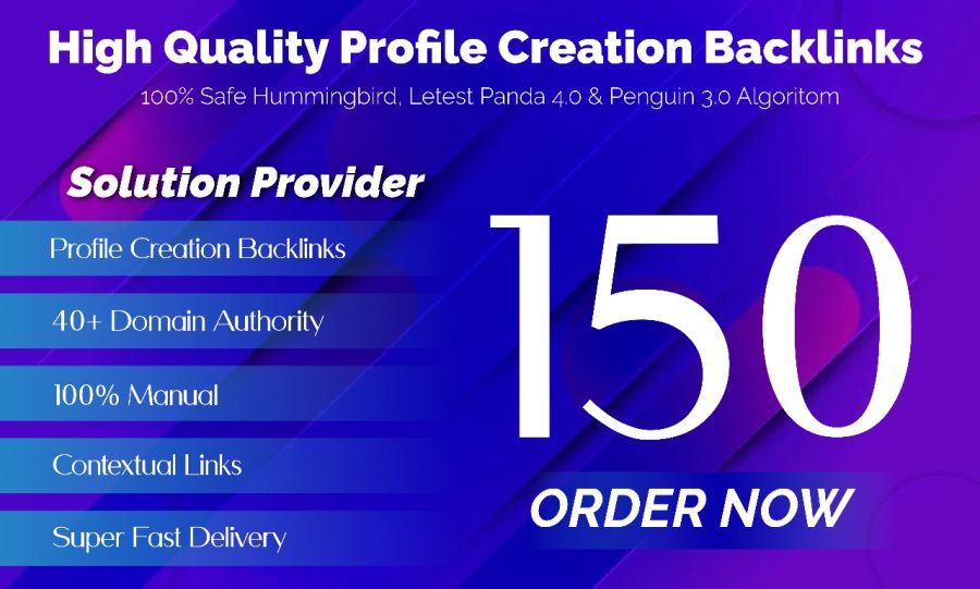 I Will Create 150 High Quality SEO Backlinks