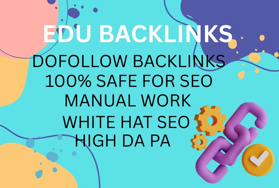 Our agency will do seo backlinks dofollow high da white hat link building contextual