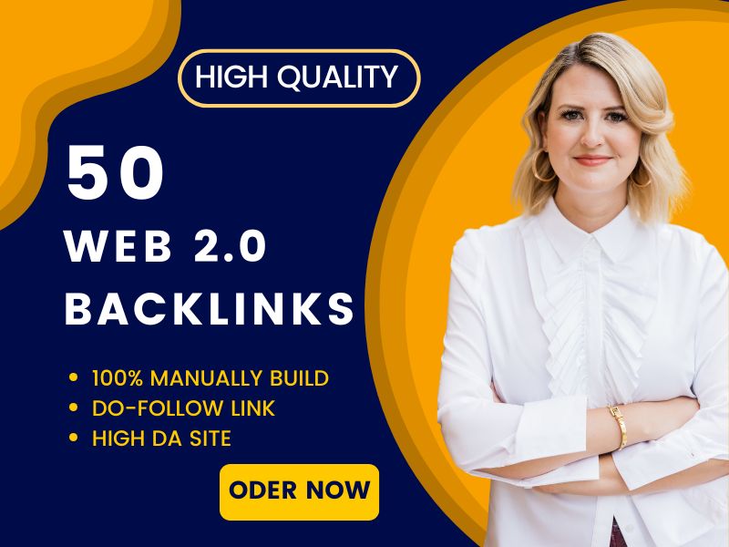  I will make 50 high-quality web 2.0 backlinks to rank your website instant google indexing 