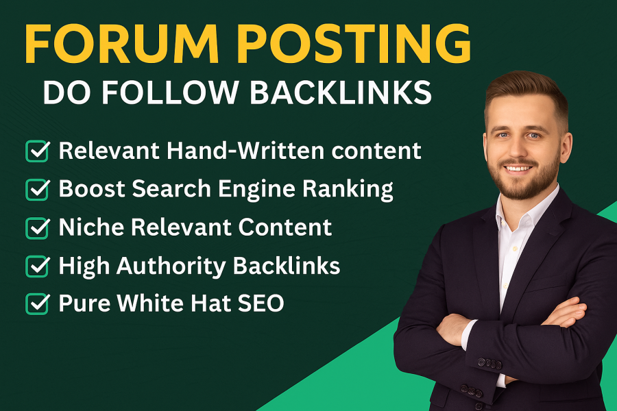 55 Forum Posting SEO Backlinks for Google Ranking