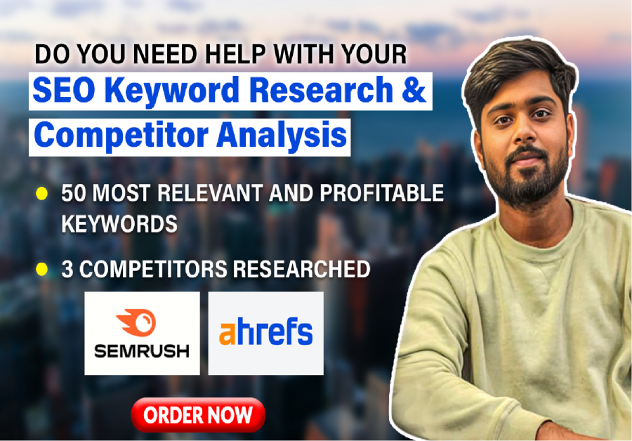 I will do SEO keywords research & competitor analysis for your website