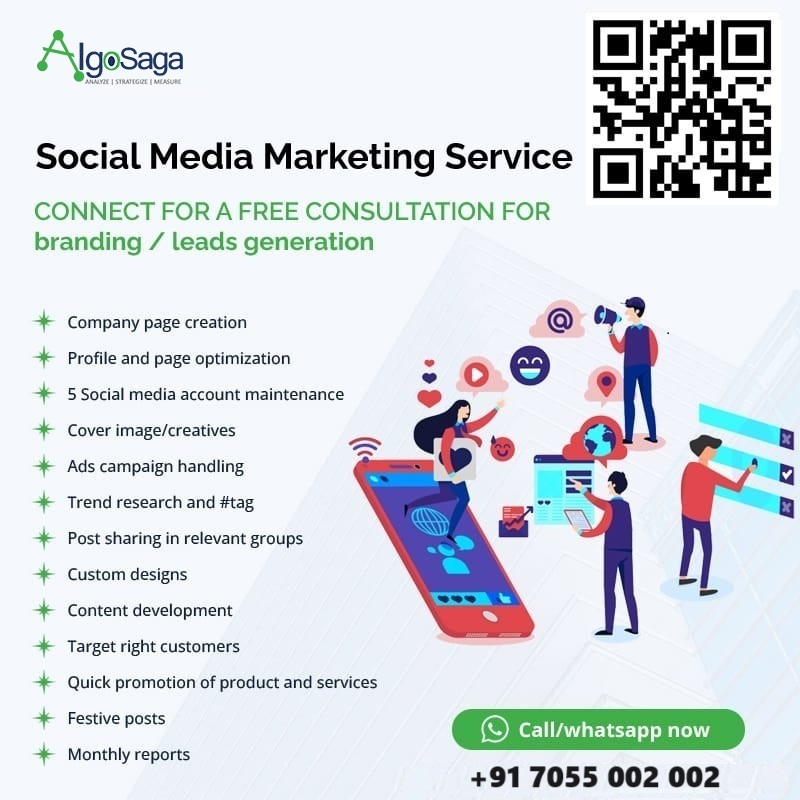 Digital Marketing Service from AlgoSaga ensuring growth and visibility of your brand and business. 