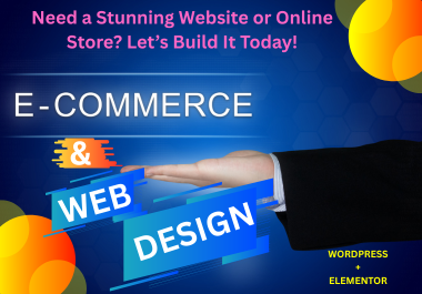  I Will Design a Responsive eCommerce or Business Website with WordPress Elementor