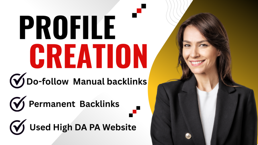 100 Profile creation /pr9 Backlinks High DA PA websites for SEO