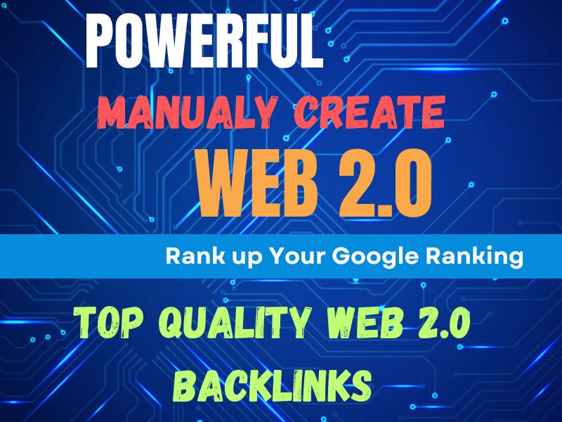 I will manually create 200 web 2.0 high quality backlinks 