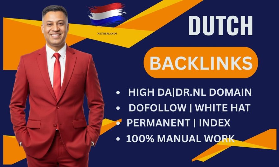I Will Provide High DA DR Permanent Dofollow Dutch Backlinks from .NL Domains (100% Manual)