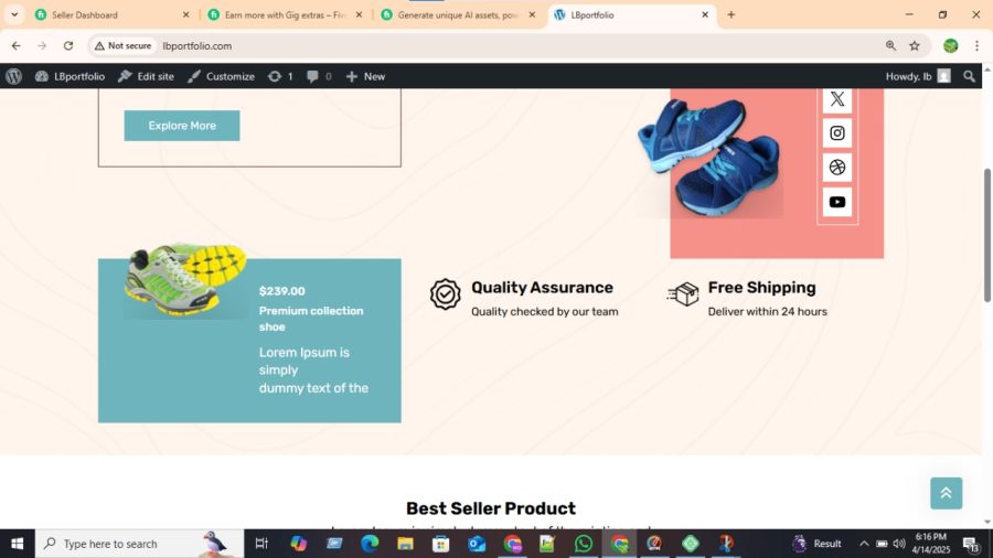 I Will desing a modern and responsive WordPress Website