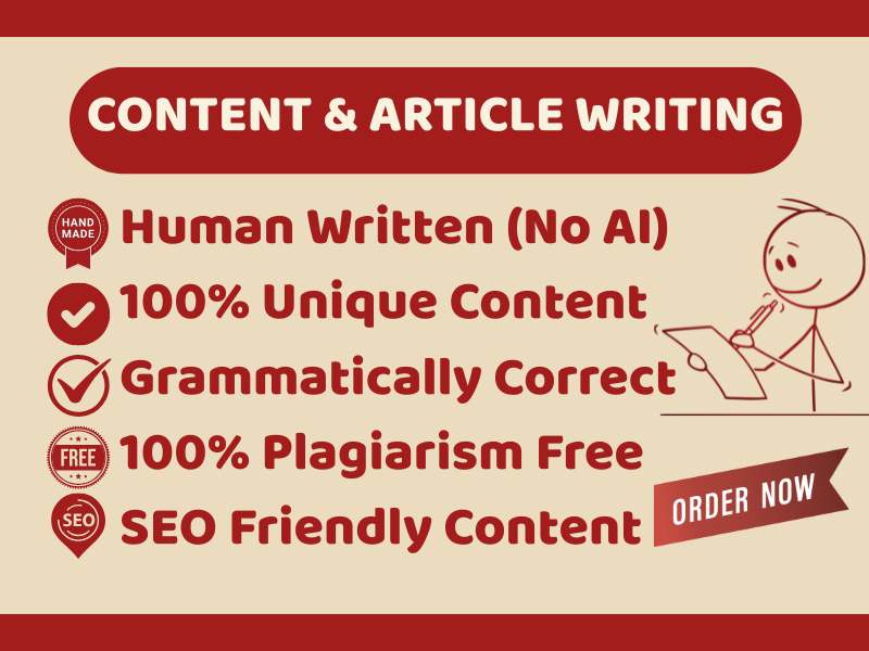 I will write up to 1000 words of SEO-optimized content, blog posts, or articles