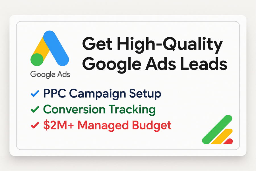 Setup & Fix Google Ads, PPC Campaign, Video ads, Shopping Ads, Performance Max & Conversion Tracking