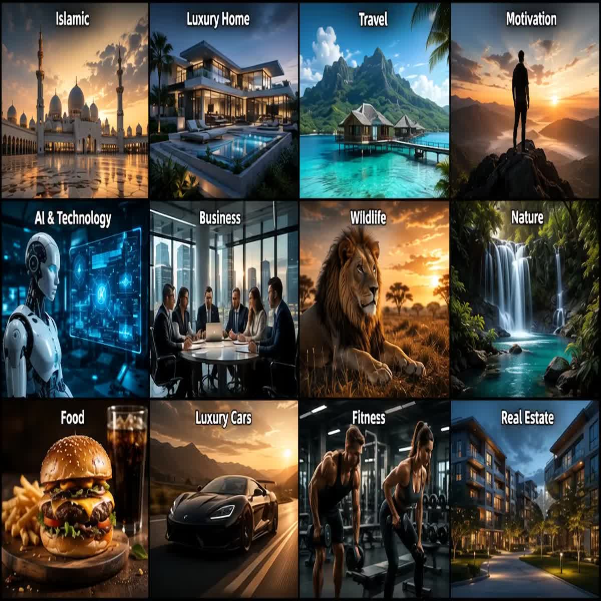 I will create professional AI videos for business, social media and ads for any niche