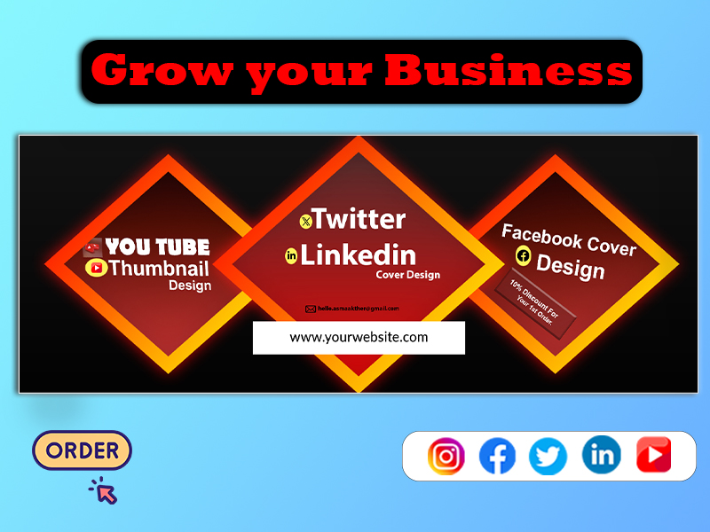 I Will Design Stunning Facebook Covers, YouTube Banners & Social Media Headers