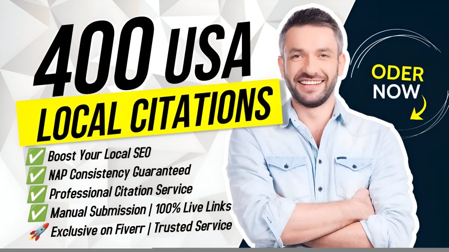 I will create 400 USA local citations to boost your local SEO and google ranking