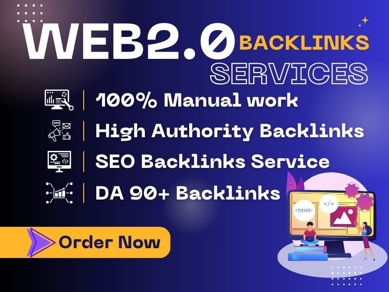I will provide Authentic 100 Web 2.0 Backlinks By High DA PA