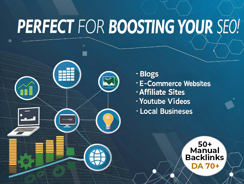 I will build 50+ high authority manual backlinks to improve your Google rankings