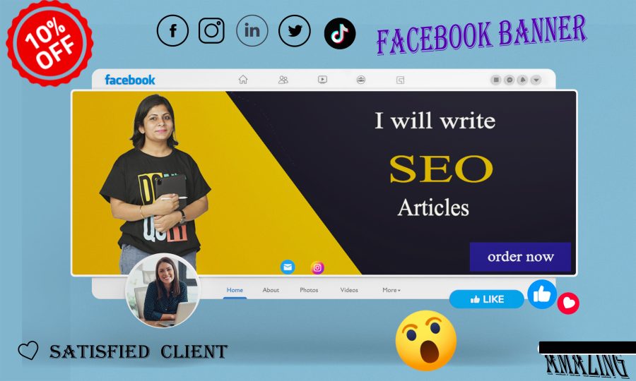 I will create professional facebook cover any social media banner