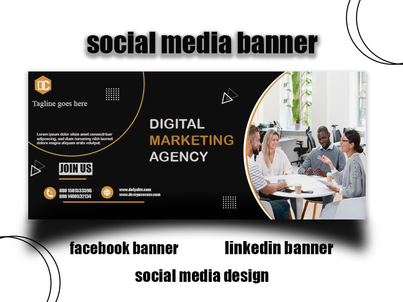 I will design modern Facebook covers, social media headers, and banners.