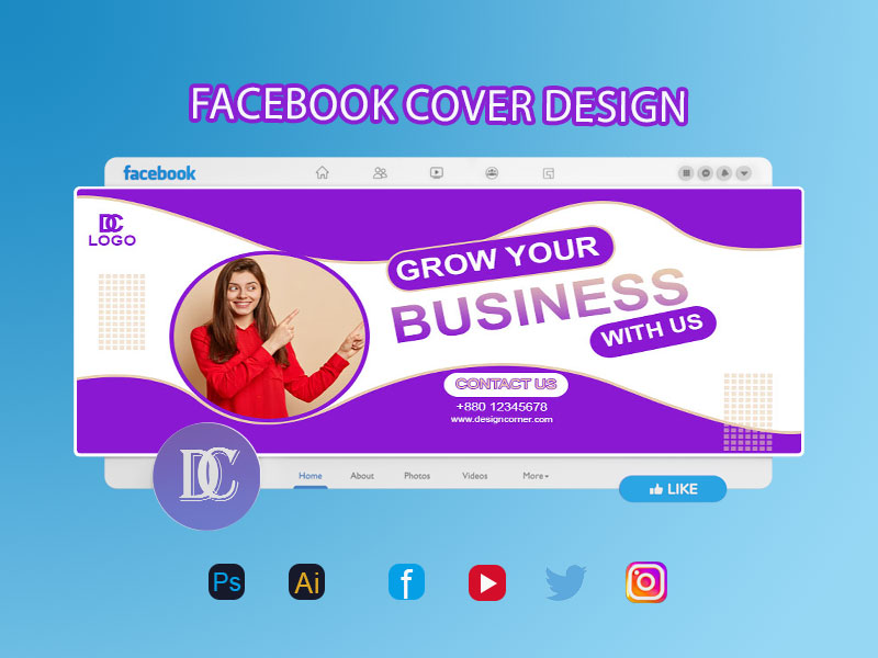 I will design modern Facebook covers, social media headers, and banners.